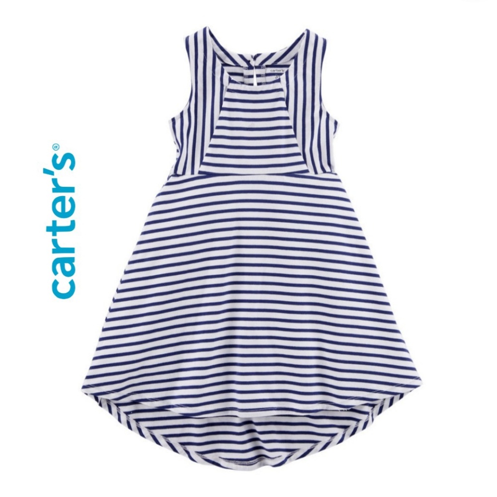 Striped A-line Dress